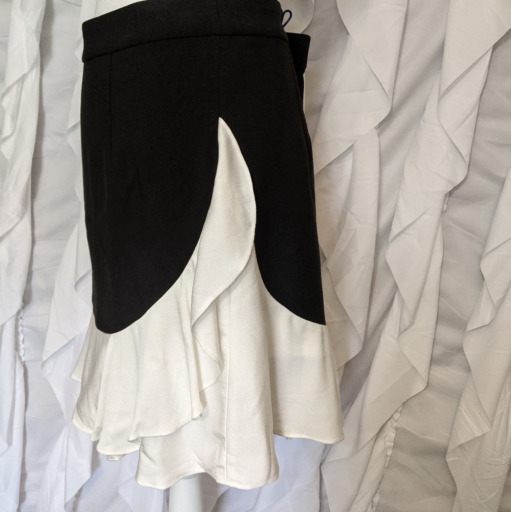Kate Spade crepe ruffle skirt - Picture 3 of 8